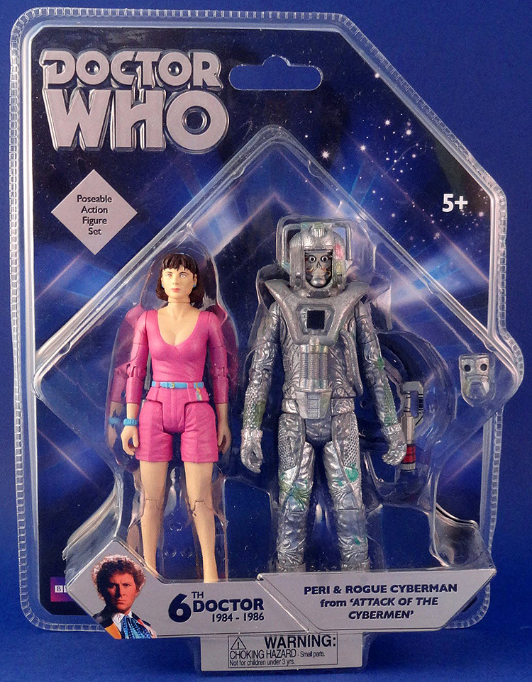Doctor Who Peri and Rogue Cyberman Action Figure Two-pack