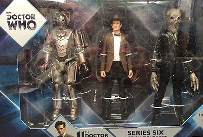 Series 6 Set with Corroded Cyberman, Eleventh Doctor (Stetson) & Silent