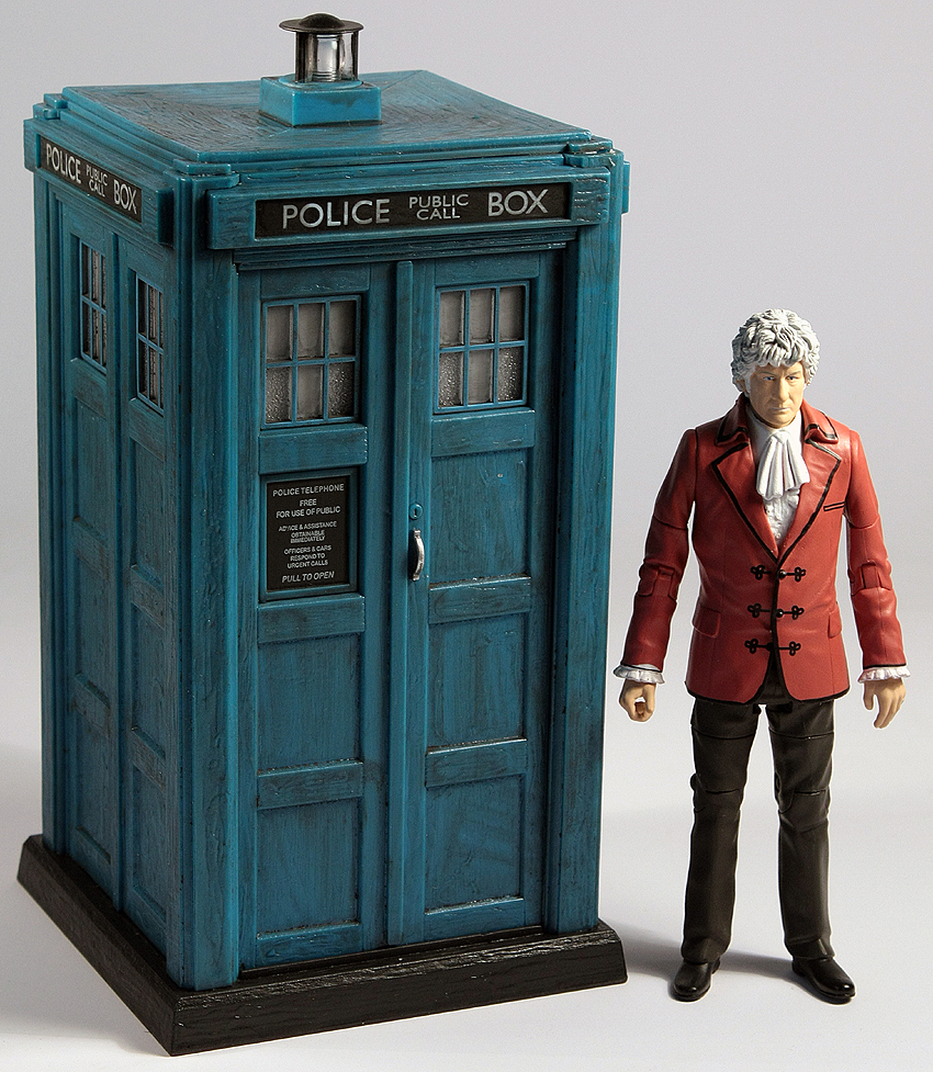 Doctor Who Third Doctor & TARDIS 5" Action Figure Set for sale online