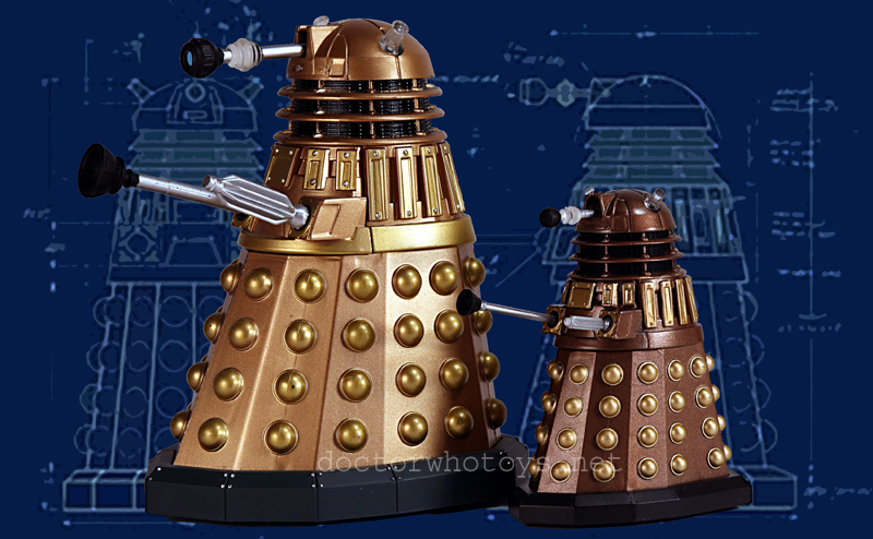 Dalek 3.75 and 5 inch scale comparison