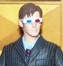 Tenth Doctor in 3D Glasses