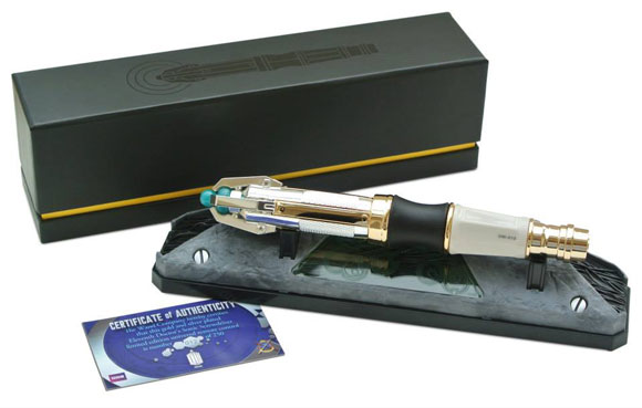 The Wand Company Gold and Silver Limited Edition Sonic Screwdriver Universal Remote Control