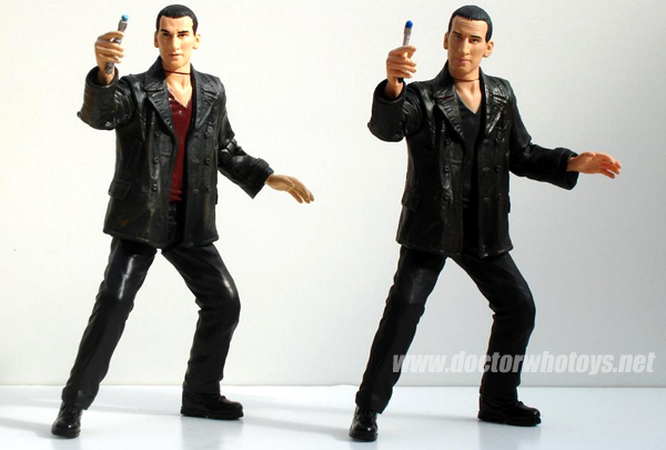The 'disco dancing' Ninth Doctor from the Dalek Battle Pack with the Wave 1 2006 The Doctor Regeneration Set