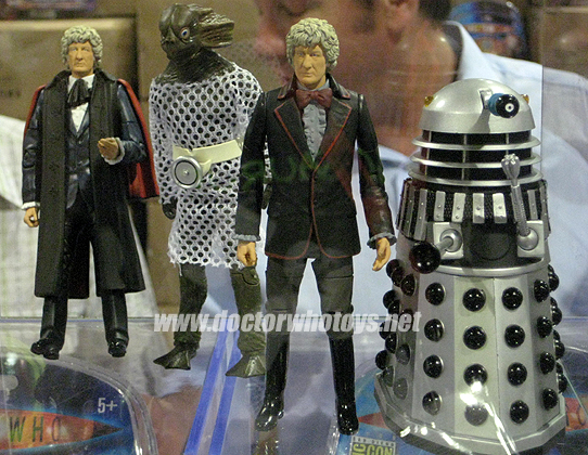 The Third Doctor Jon Pertwee & Silver Dalek and The Third Doctor Jon Pertwee & Sea Devil