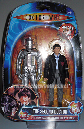 The Second Doctor Patrick Troughton & Cyberman (Tomb of the Cybermen 1967) - Color Version