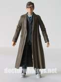 10th Doctor 2007 in Trenchcoat, White Plimsoles and Glasses from 10 Figure Gift Set Series 2 and 2008 single carded with Portable Wire Set accessory