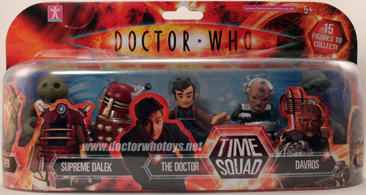 Doctor Who Time Squad Figure 5 confezione slitheen Supreme Dalek il dottore Davros ci 